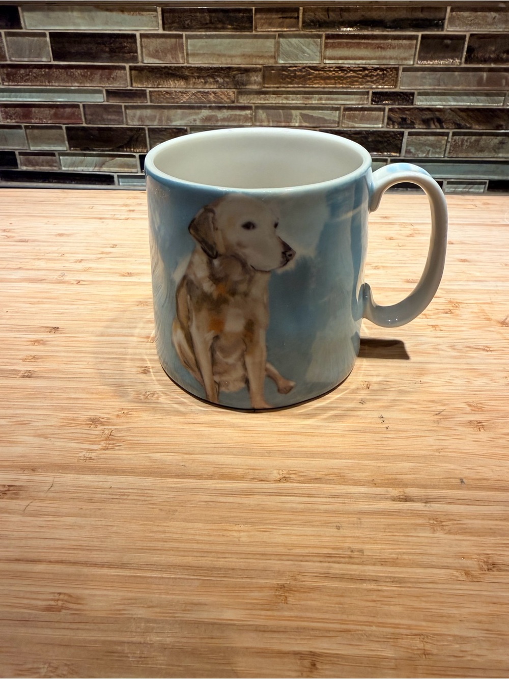 Blue Ceramic Dog Illustration Mug - Home Dining - Picture 3 of 5
